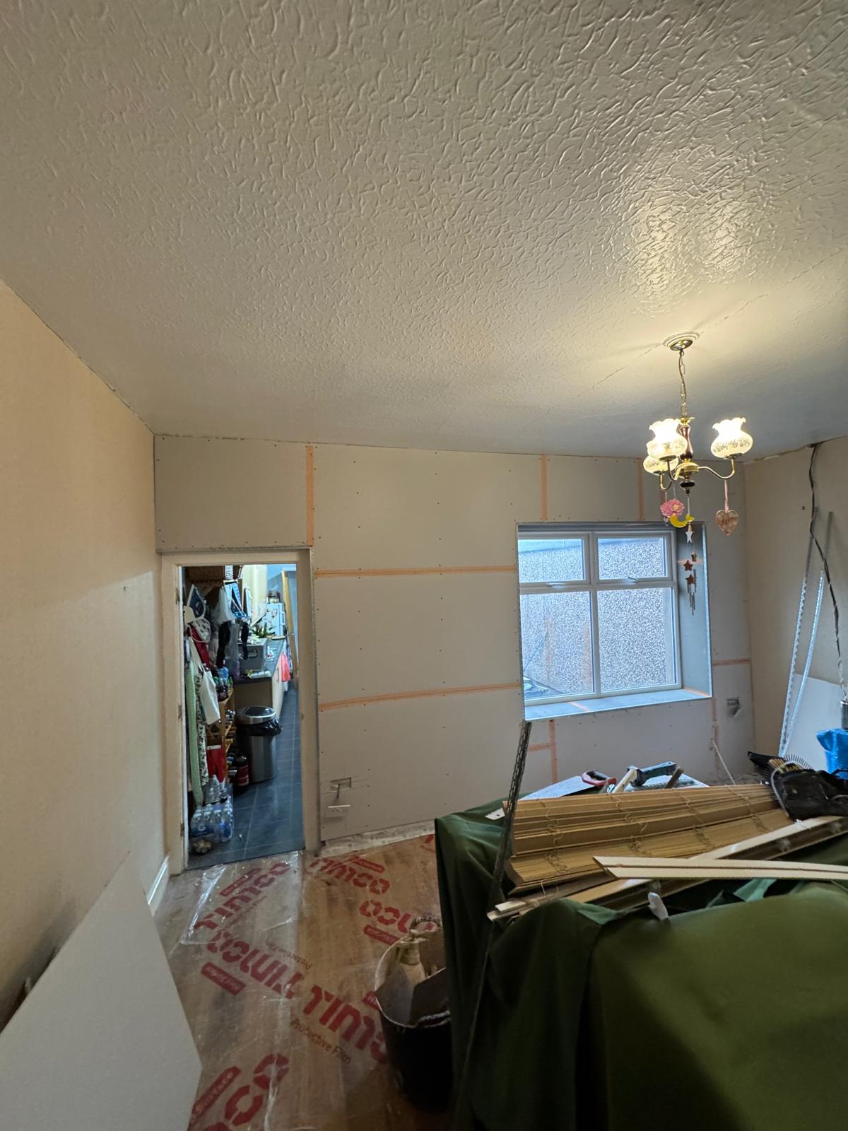 External wall skimmed